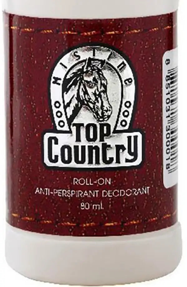 Mistine Top Country Roll On Anti-Perspirant Deodorant packaging showcasing classic fragrance for men.