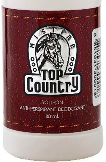 Mistine Top Country Roll On Anti-Perspirant Deodorant packaging showcasing classic fragrance for men.