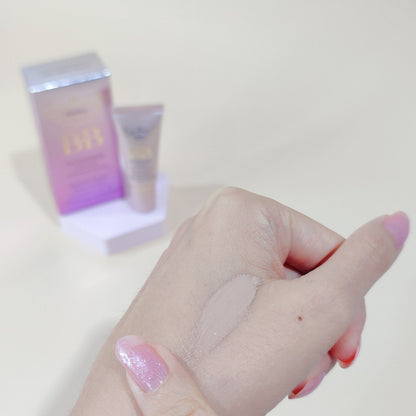 Mistine BB Wonder Cream foundation applied on hand showing smooth coverage