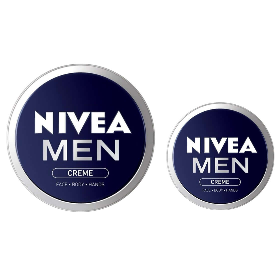 NIVEA MEN Creme multi-purpose moisturizing cream in two sizes for face body and hands