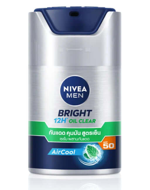 NIVEA MEN Oil Clear Serum pump bottle front view for 12H oil control