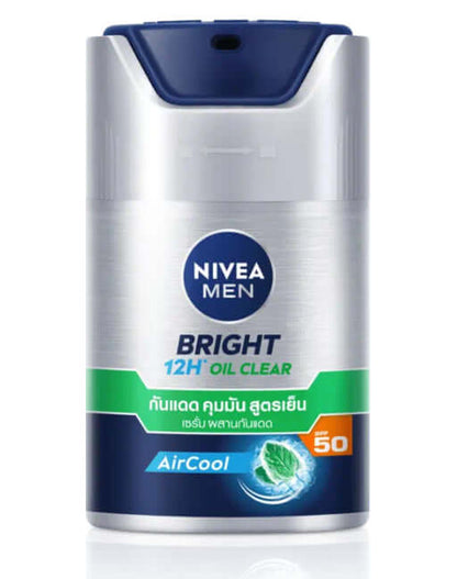 NIVEA MEN Oil Clear Serum pump bottle front view for 12H oil control