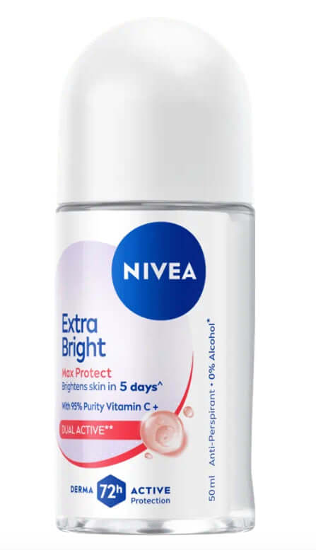 Nivea Max Protect Roll On Extra Bright 50ml Product Front View
