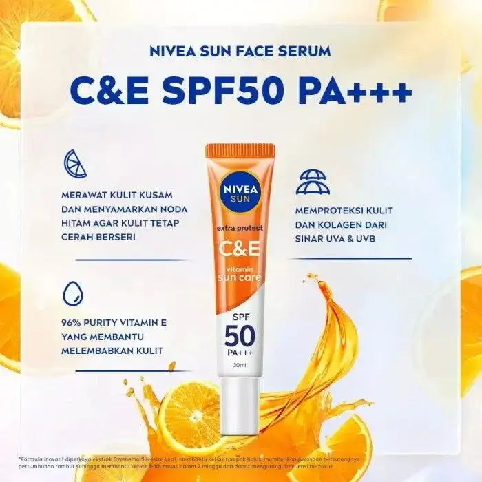 Nivea Sun C and E SPF50 UV Protection Vitamin Facial Serum Sachet Pack