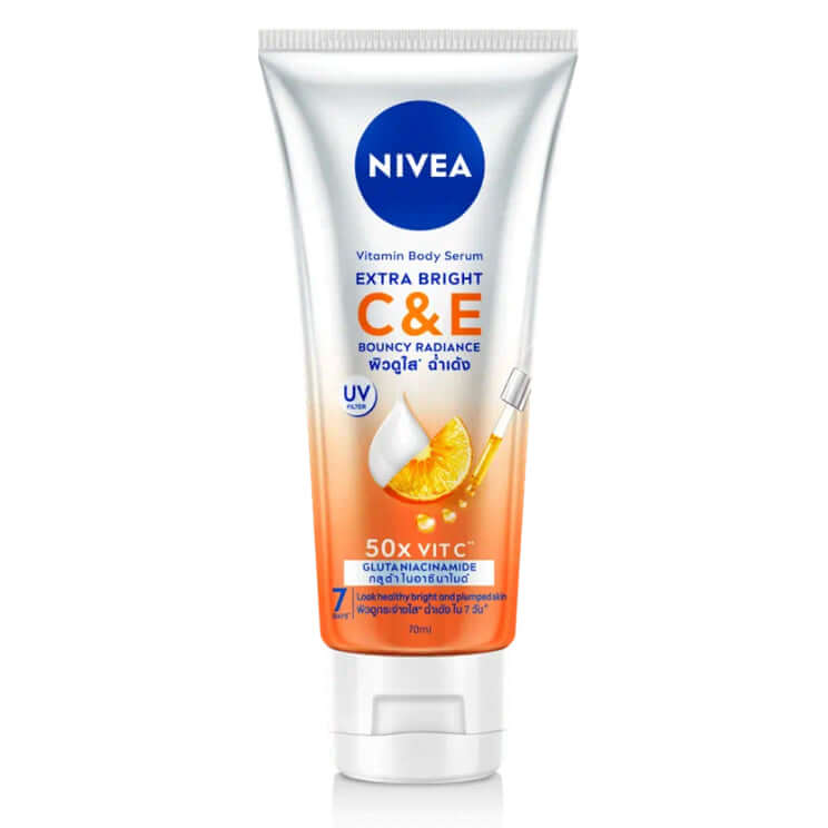 Nivea Extra Bright C E Vitamin Body Serum 70ml front packaging