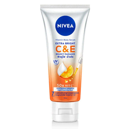 Nivea Extra Bright C E Vitamin Body Serum 70ml front packaging
