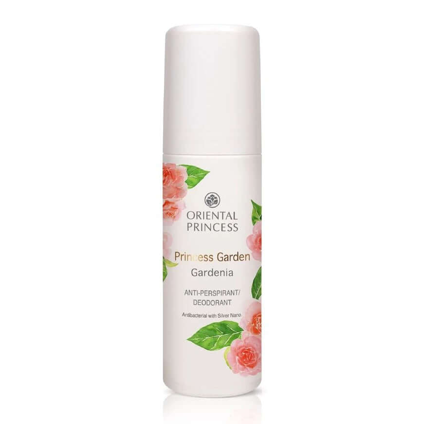 Oriental Princess Garden Gardenia antiperspirant deodorant roll-on bottle front view