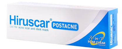 5g. HIRUSCAR POSTACNE GEL FOR ACNE SCAR and DARK SPOT 3 IN 1
