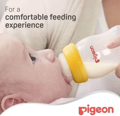 Pigeon SofTouch Nipple provides a comfortable feeding experience for babies with a soft natural latch.