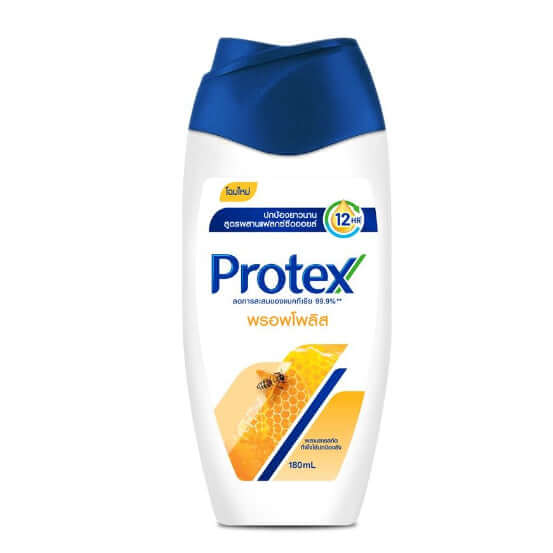 Protex Propolis Body Wash 180ml bottle front view with antibacterial formula and flaxseed oil