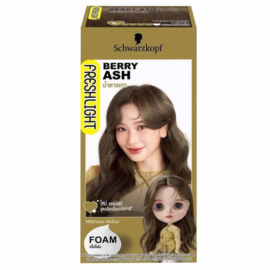 Schwarzkopf Freshlight Berry Ash Foam Hair Color Kit Front Package