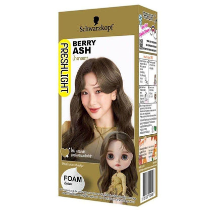 Schwarzkopf Freshlight Berry Ash Japanese Foam Hair Dye Box Front View