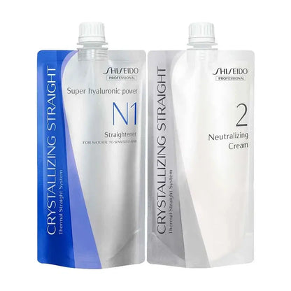 Shiseido Crystallizing Straight N1 and Neutralizing Cream pouch set