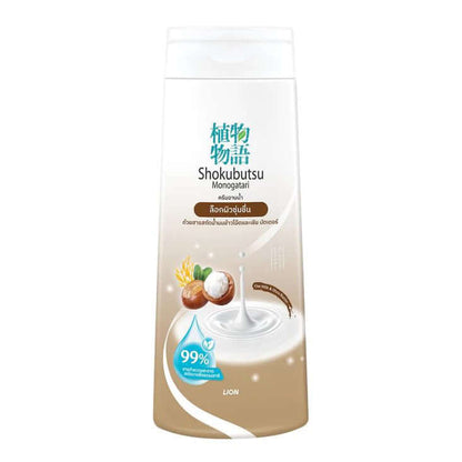 Shokubutsu Oat Milk Shower Cream flip-cap bottle 180ml