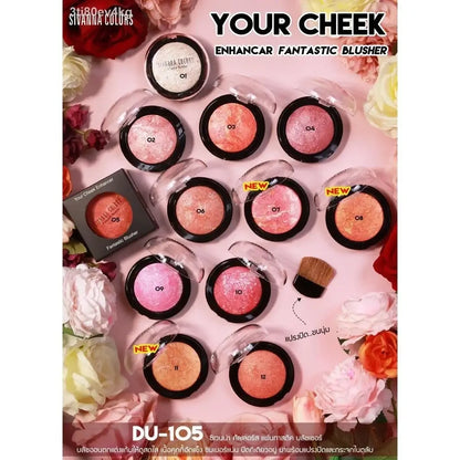 Sivanna Colors Fantastic Blusher Product Lineup and Promotional Cosmetic Display
