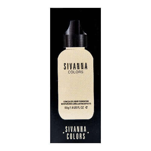 Sivanna Colors Velvet Foundation single bottle displayed in front of packaging carton