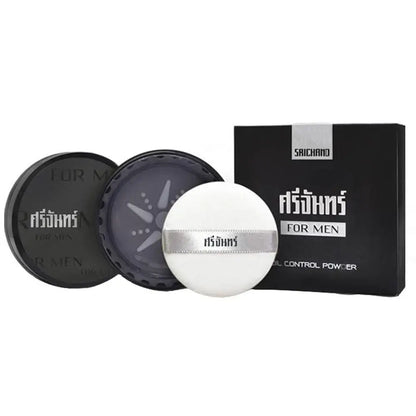 Srichand Oil Control Powder loose powder compact set with box and applicator puff