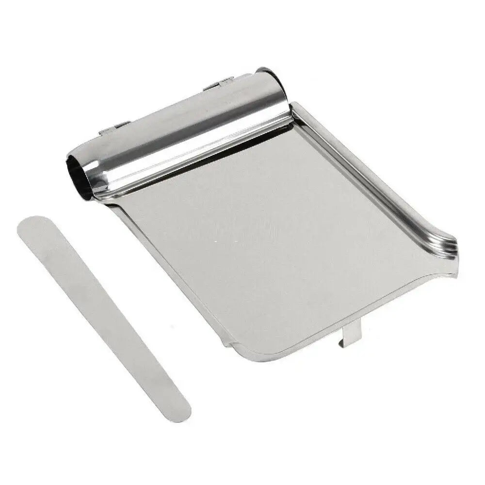Stainless Steel Pill Counting Tray with spatula ensuring efficient tablet counting and handling.