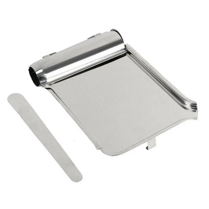 Stainless Steel Pill Counting Tray with spatula ensuring efficient tablet counting and handling.