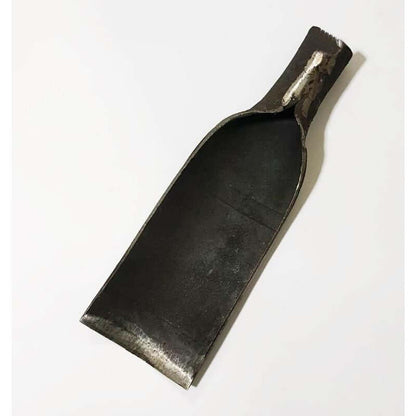 A heavy-duty black iron Thai Spade Head Shovel on a plain white background.
