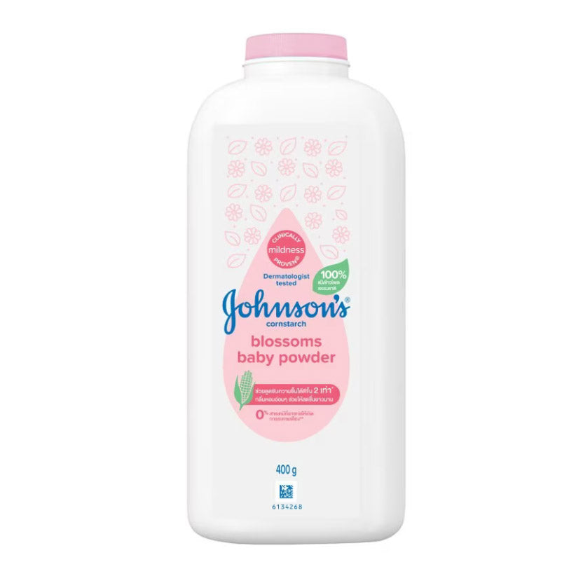 Johnsons Blossom Powder cornstarch baby powder 400g bottle front view