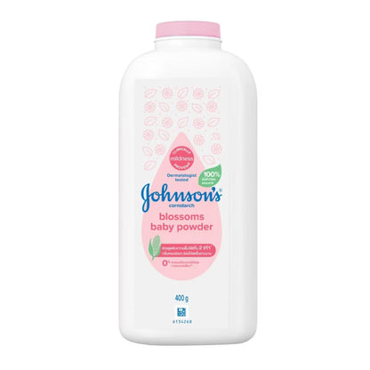 Johnsons Blossom Powder cornstarch baby powder 400g bottle front view
