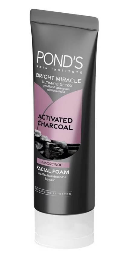 Ponds Charcoal Facial Foam product tube full view facial cleanser