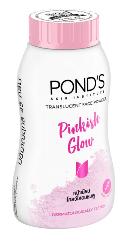 Pond's Pinkish Glow Powder Translucent Facial Powder Container Front Display