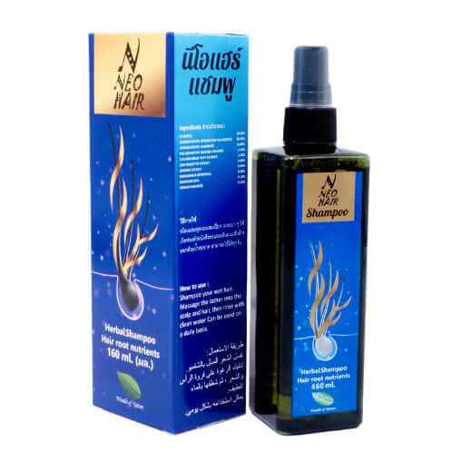 Neo Hair Shampoo bottle and box herbal hair growth treatment 160ml