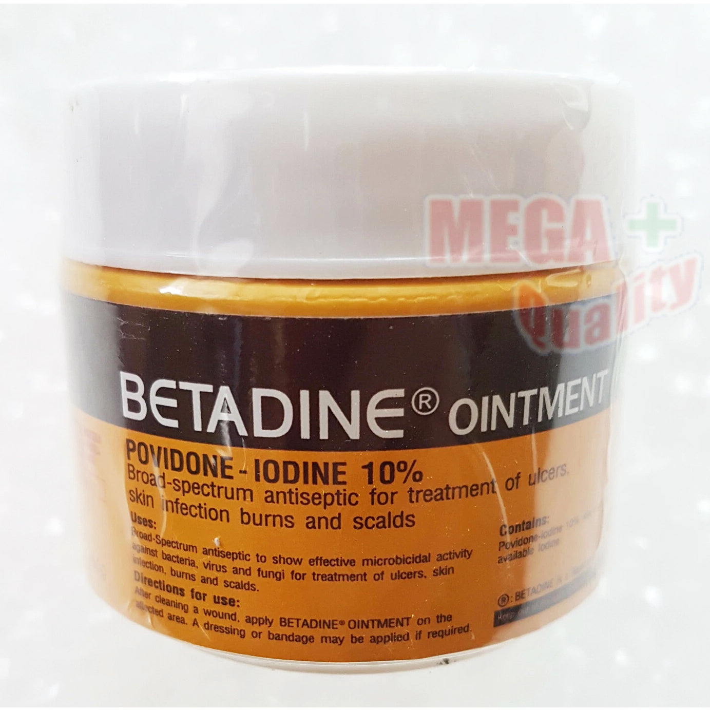 Betadine Ointment 50g with povidone iodine 10 percent antiseptic treatment for skin infections ulcers burns and scalds