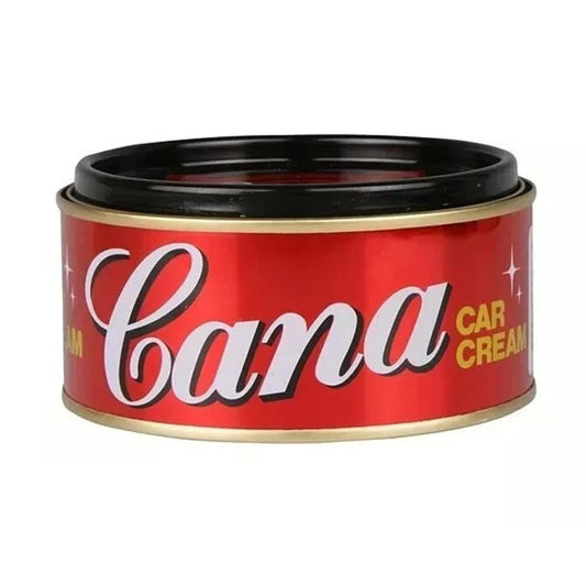 Cana Car Cream Wax red can with black lid, front product label visible