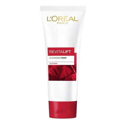 Revitalift Milky Cleansing Foam L'Oreal Paris Anti Aging Face Wash 100ml Front View
