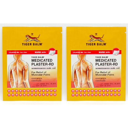 Tiger Balm Medicated Plaster Warm 2 Packs for Muscle Pain Relief
