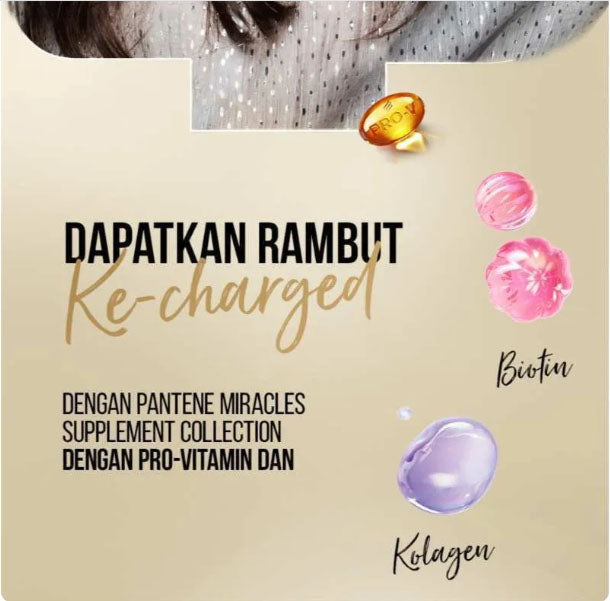Pantene 3 Minute Miracle Biotin Strength conditioner smooth shiny hair result