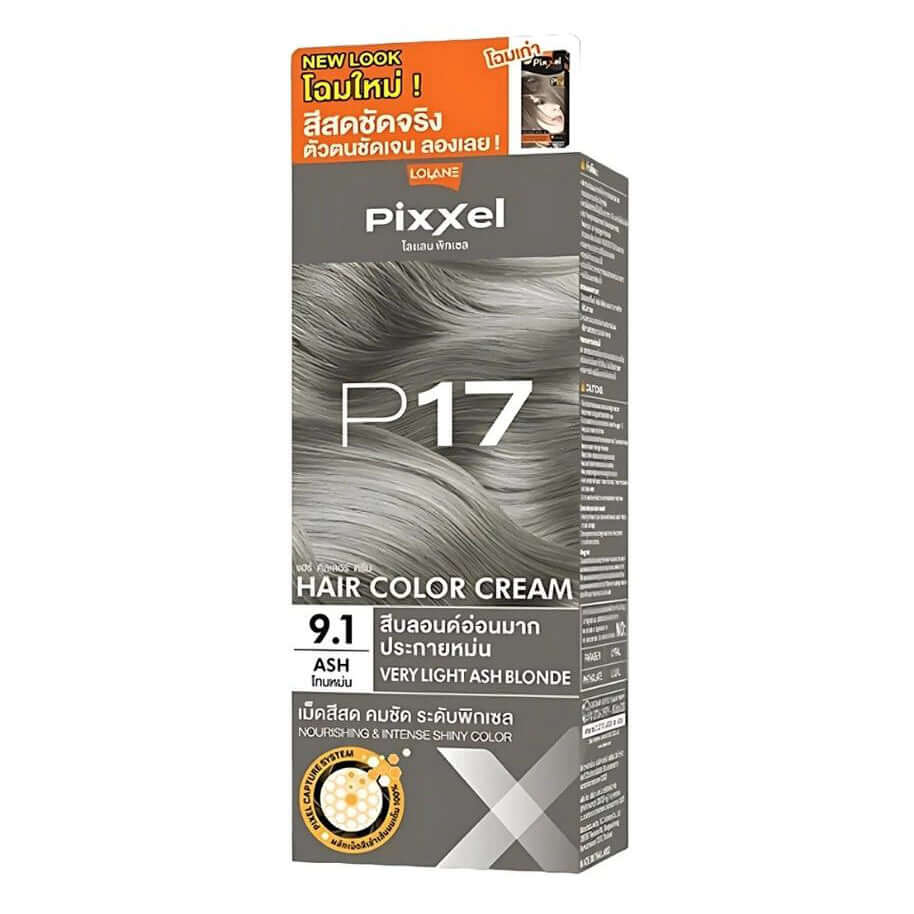 Front view of Lolane Pixxel Color Cream P17 packaging on white background