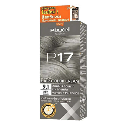 Front view of Lolane Pixxel Color Cream P17 packaging on white background