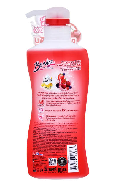 BeNice Cherry Berry Shower Cream body wash bottle front packaging view