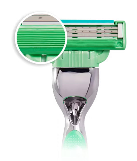 Gillette MACH3 Sensitive Razor 3-Blade Head with Lubricating Strip and Pivoting Neck