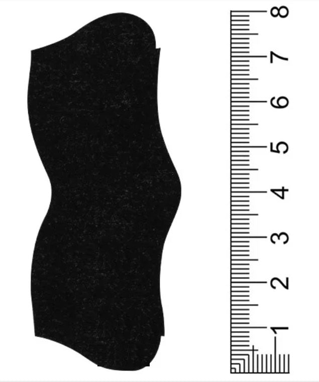 Biore Pore Pack charcoal nose strip sheet and measurement guide