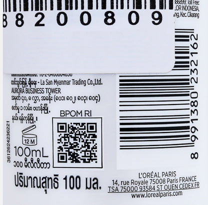 Revitalift Milky Cleansing Foam L'Oreal Paris Back Packaging Barcode Ingredients