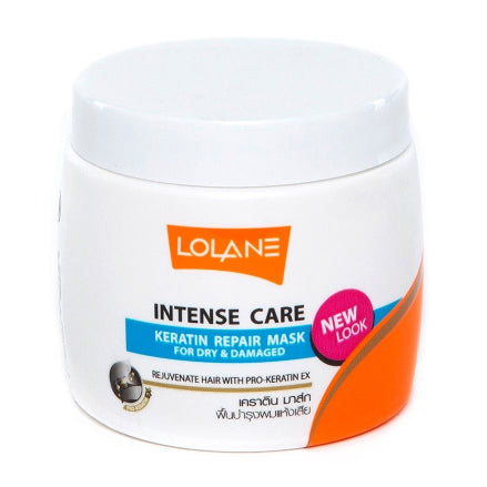Lolane Keratin Repair Mask Intense Care keratin repair treatment container front view