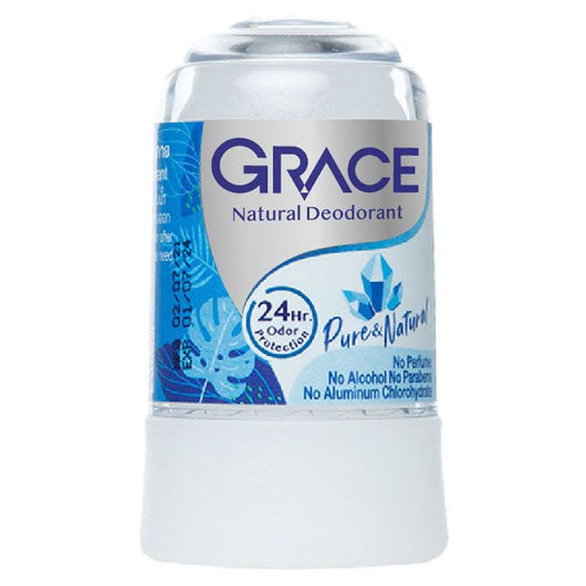 Grace Crystal Deodorant side view label pure natural formula