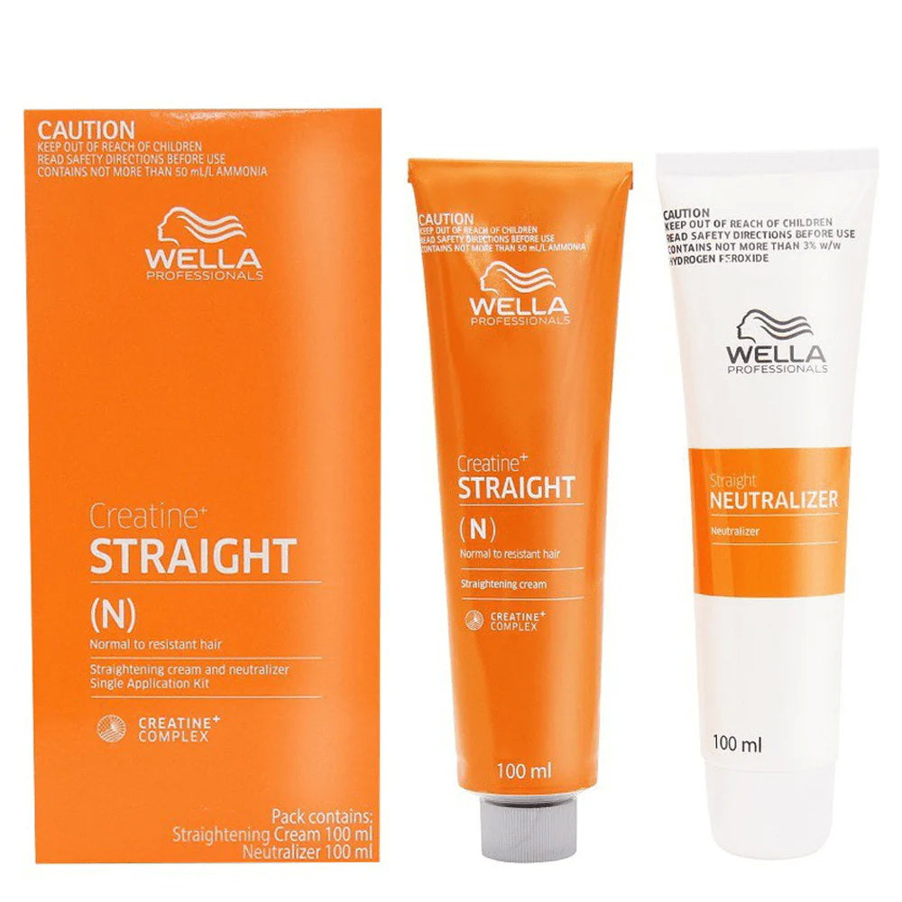 Wella Wellastrate Permanent Hair Straightening Cream Kit Intense Normal to Resistant Hair 100ml