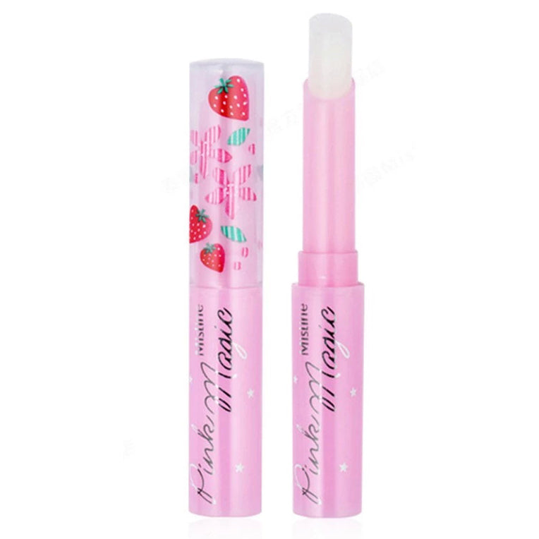 MISTINE Pink Magic Lip Balm Strawberry Vitamin E 1.7g single tube product