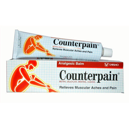 Counterpain analgesic balm 120g tube for muscular pain and tension relief