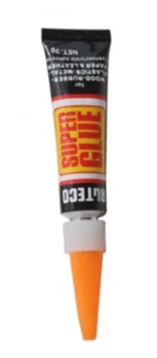 Single tube of Elephant Brand Power Glue ALTECO 3g clear fast bonding adhesive for crafts and household fixes