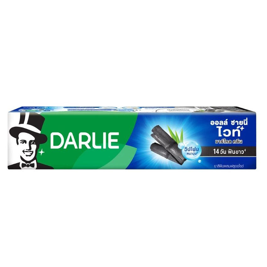 Darlie Charcoal Clean toothpaste 140g charcoal clean packaging side view