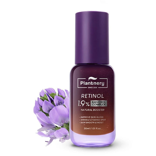Plantnery Natural Booster Serum with Bakuchiol Complex 30ml for face care and skin smoothing