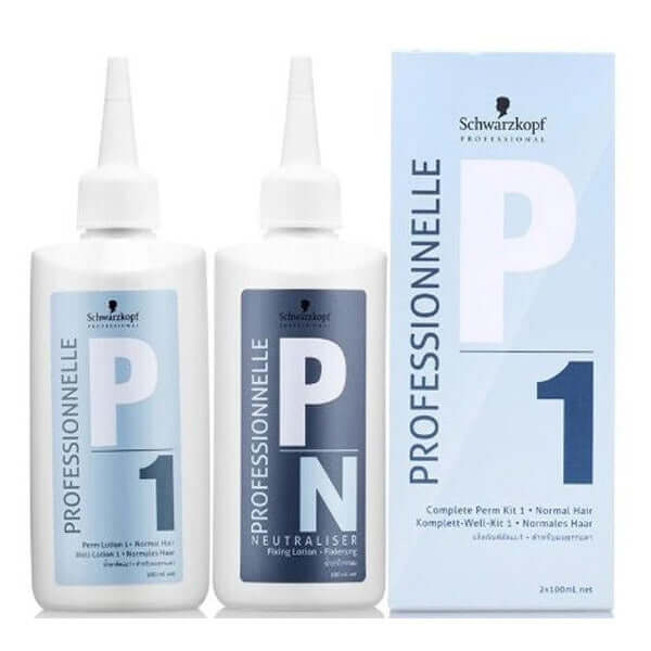 Schwarzkopf Perm Kit P1 complete perm lotion and neutraliser set packaging
