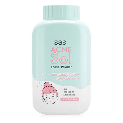 Sasi Acne Sol Loose Powder 50g front packaging bottle